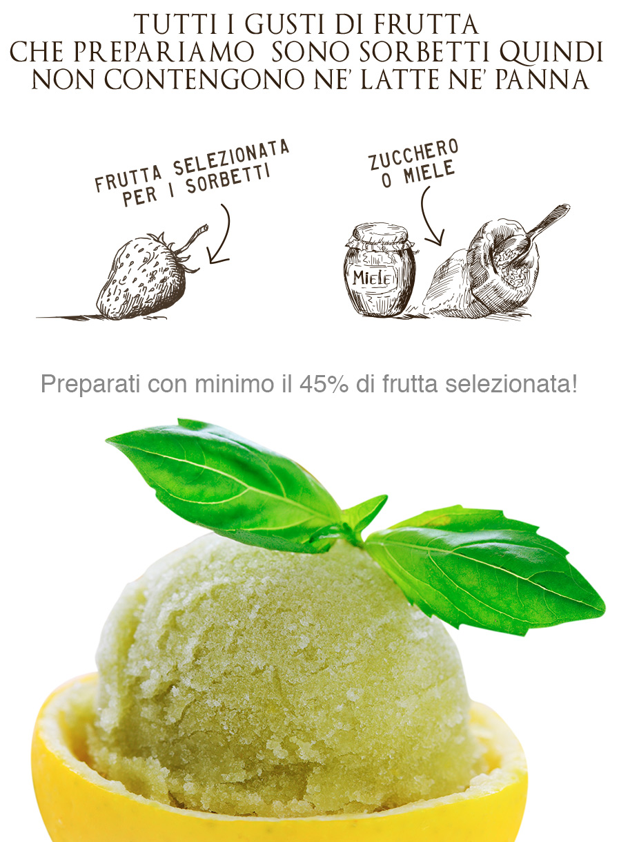 il gelatiere le specialita i sorbetti